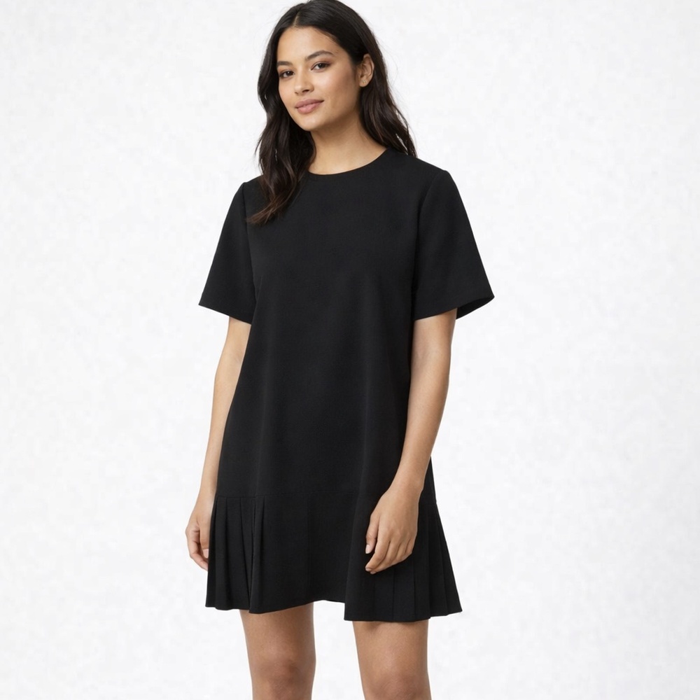 Zara Black Pleated Hem Dress | Minimalist Edge | Size S 🖤